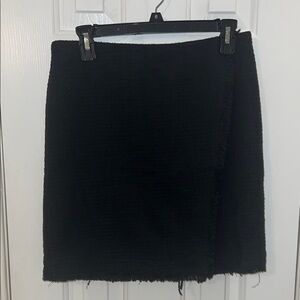 Classic Black Tweed Women's Skirt
